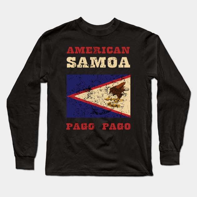 Flag of American Samoa Long Sleeve T-Shirt by KewaleeTee